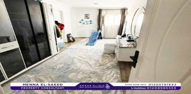 شقة للبيع فى سيدي بشر بحري - قسم المنتزه - الإسكندرية