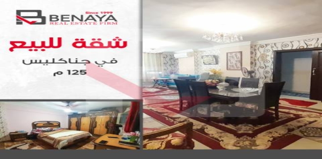 شقة للبيع فى جناكليس - قسم الرمل - الإسكندرية